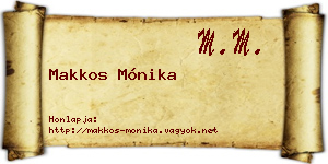Makkos Mónika névjegykártya