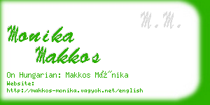 monika makkos business card